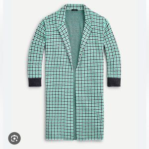 J Crew Patterned Ella Sweater Blazer